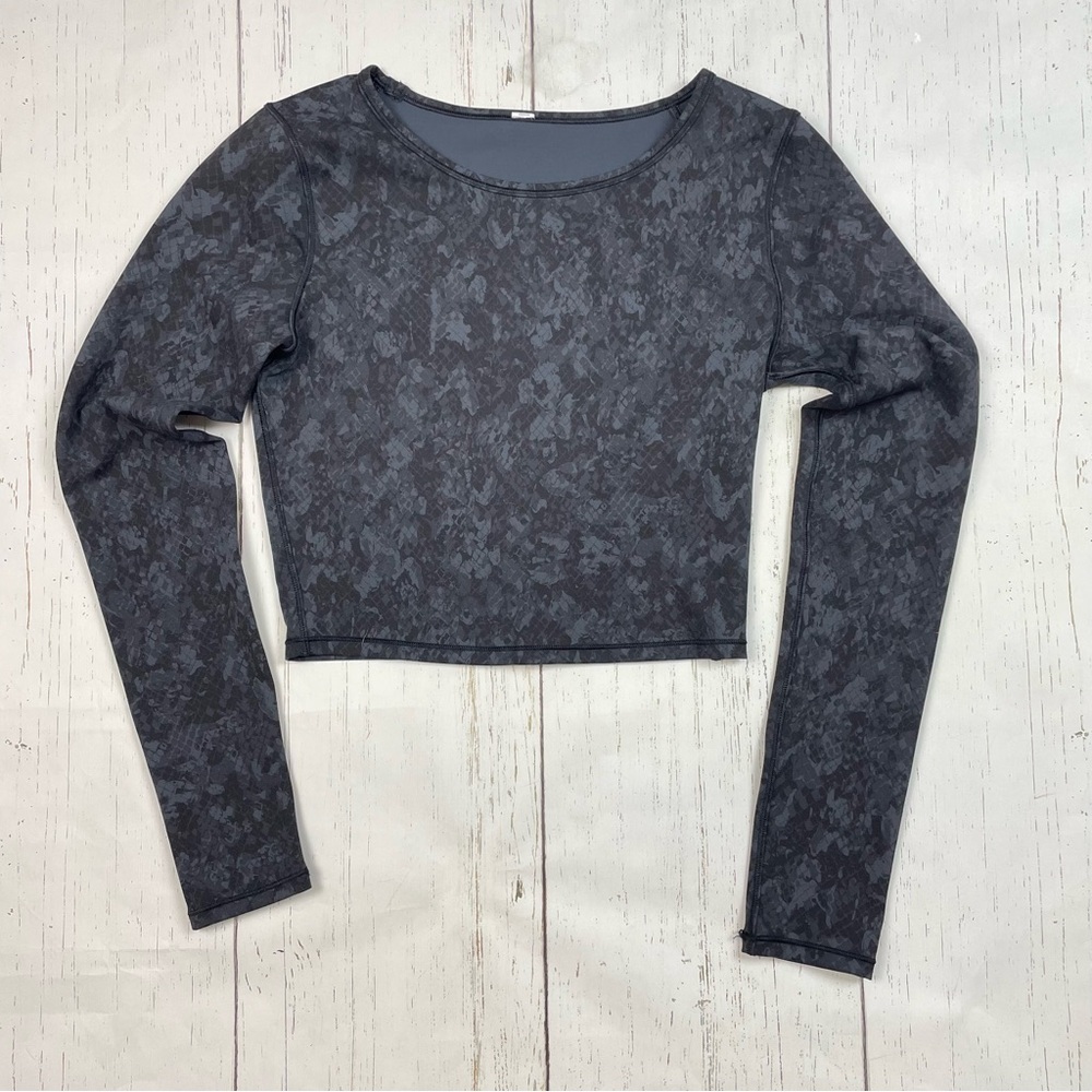 Lululemon‎ Wunder Train Cropped Long Sleeve Shirt *Everlux